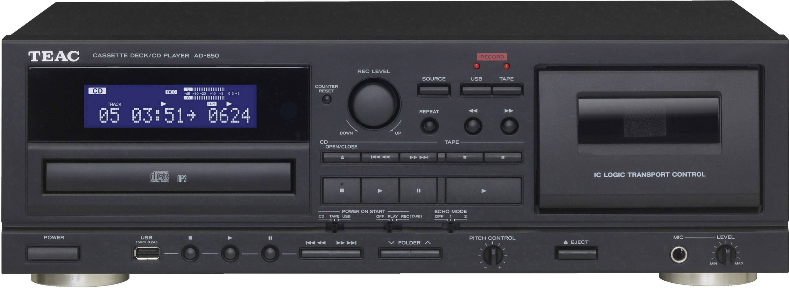 TEAC AD850 Tape Deck Schwarz USB kaufen