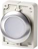 Eaton 182950 M30C-FDRL-W Druckschalter flach, rund, verchromt Knopf Weiß 1 St. Piece
