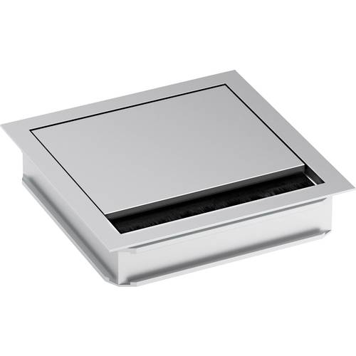 Bachmann 930.310 Kabeldurchführung quadratisch Klemm-Ø (max.) 5 mm Aluminium Silber (matt, eloxiert) 1 St.