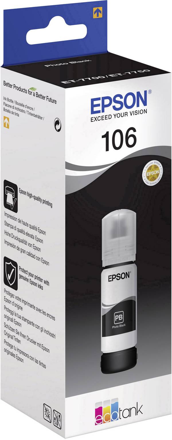 Epson C 13 T 00R140 106 Nachfülltinte Original Epson Photo Schwarz 1 St.