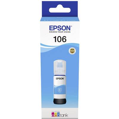 Epson C13T00R240 106 EcoTank Nachfülltinte Passend für Geräte des Herstellers: Epson Cyan  70 ml