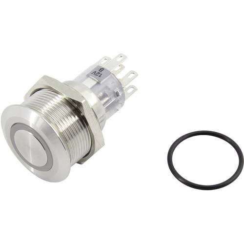 TRU COMPONENTS 1602505 TC-GQ22-A-22ZE/B/12V/S203 Druckschalter 2 x Aus/Ein rastend Blau 1 St.