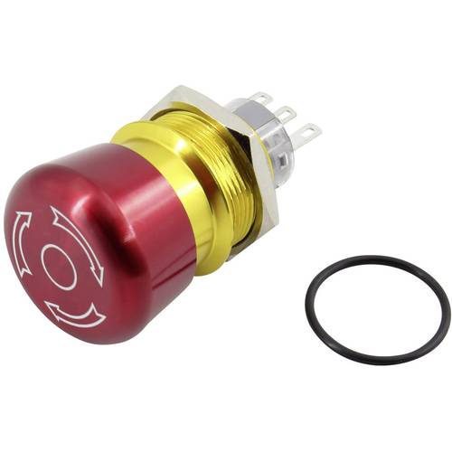 TRU COMPONENTS TC-GQ22-A-11TSB203 Not-Aus-Schalter 250 V 5 A 1 Schließer, 1 Öffner IP65 1 St.