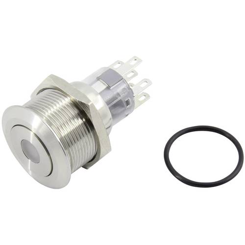 TRU COMPONENTS 1602495 TC-GQ22-A-22D/B/12V/S203 Drucktaster 250 V 5 A 2 x Aus/(Ein) tastend Blau IP65 1 St.