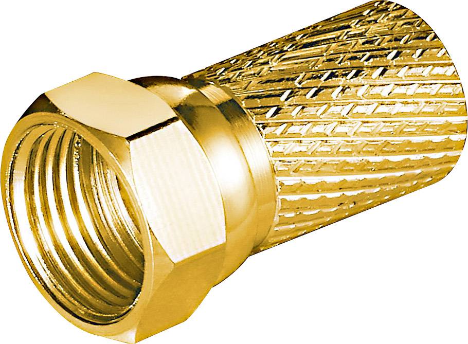 Goobay 51868 F-Stecker Kabel-Durchmesser: 7 mm 1 St.-0