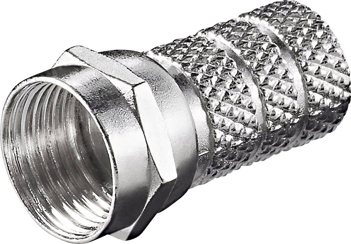 Goobay Aufdreh-F-Stecker 5,2 mm Zink-Nickel Zink-0