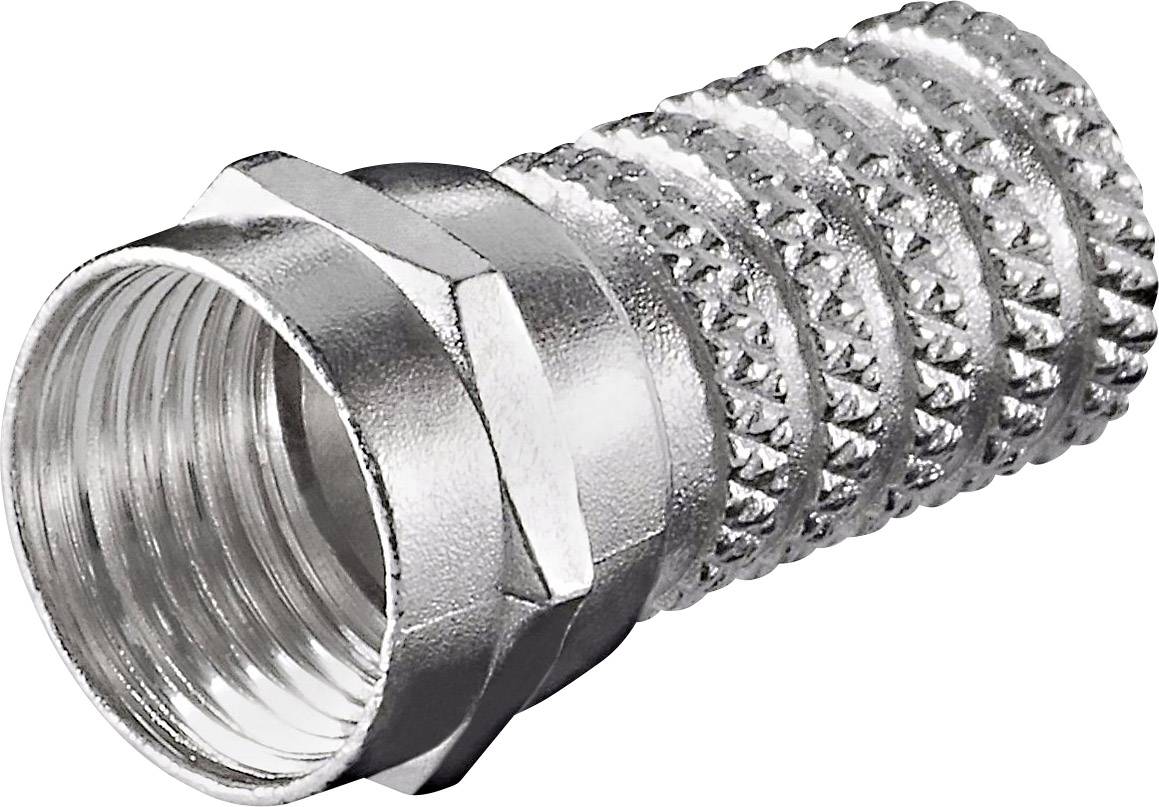 Goobay Aufdreh-F-Stecker 6,0 mm - Aufdreh-Adapter aus Zink mit Nickelkontakten-0
