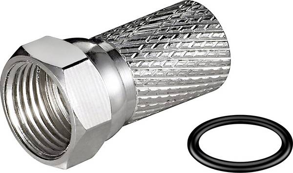Goobay 81018 F-Stecker   Kabel-Durchmesser: 7 mm 1 St.