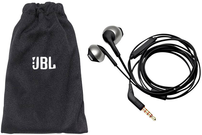 JBL T205 In Ear Kopfhörer kabelgebunden Schwarz Headset-1