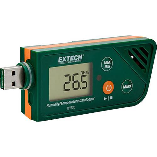 Thumbnail - Extech RHT30-ISO RHT30 Multi-Datenlogger kalibriert (ISO) Messgröße Luftfeuchtigkeit, Temperatur -30 bis +70 °C 0.1 bis ...