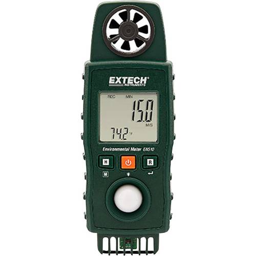 Extech EN510 Anemometer kalibriert (ISO) 0.4 bis 20 m/s mit Temperaturmessfunktion