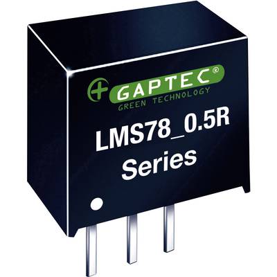 'Schwarzes elektronisches Bauteil mit der Aufschrift GAPTEC Green Technology LMS78_0.5R Series. Drei Metallpins unten.'