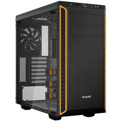 Image of BeQuiet Pure Base 600 Midi-Tower PC-Gehäuse Schwarz, Orange gedämmt, Seitenfenster, 2 vorinstallierte Lüfter