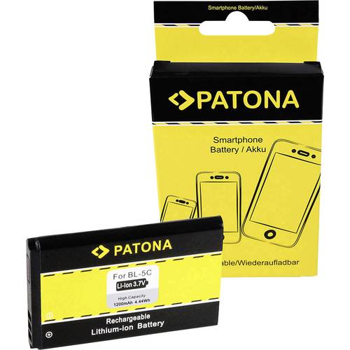 Patona BL-5C 6600/3100/7610/6230 Kamera-Akku ersetzt Original-Akku (Kamera) BL-5CA, BL-5CB, BL-5C, HX-N3650A, HXE-W01, S...