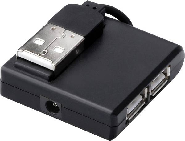 Digitus DA-70217 USB-Hub 4 Port USB-A USB 2.0 480 MBit/s Schwarz DA-70217