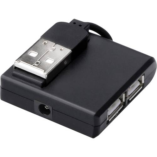 Digitus DA-70217 4 Port USB 2.0-Hub Schwarz
