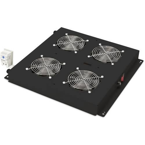Digitus DN-19 FAN-4-B-N 19 Zoll 4 x Netzwerkschrank-Lüfter 1 HE Festeinbau, mit Schalter Geeignet für Schranktiefe: ab 6...