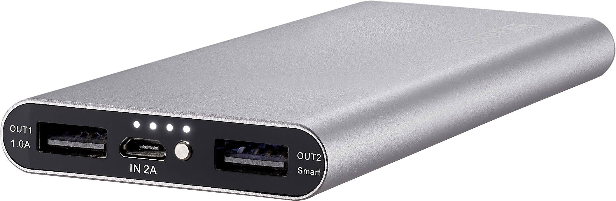 Tapfer TSP-8000 S Powerbank 8000 mAh LiPo Aluminium (Metallic)-4