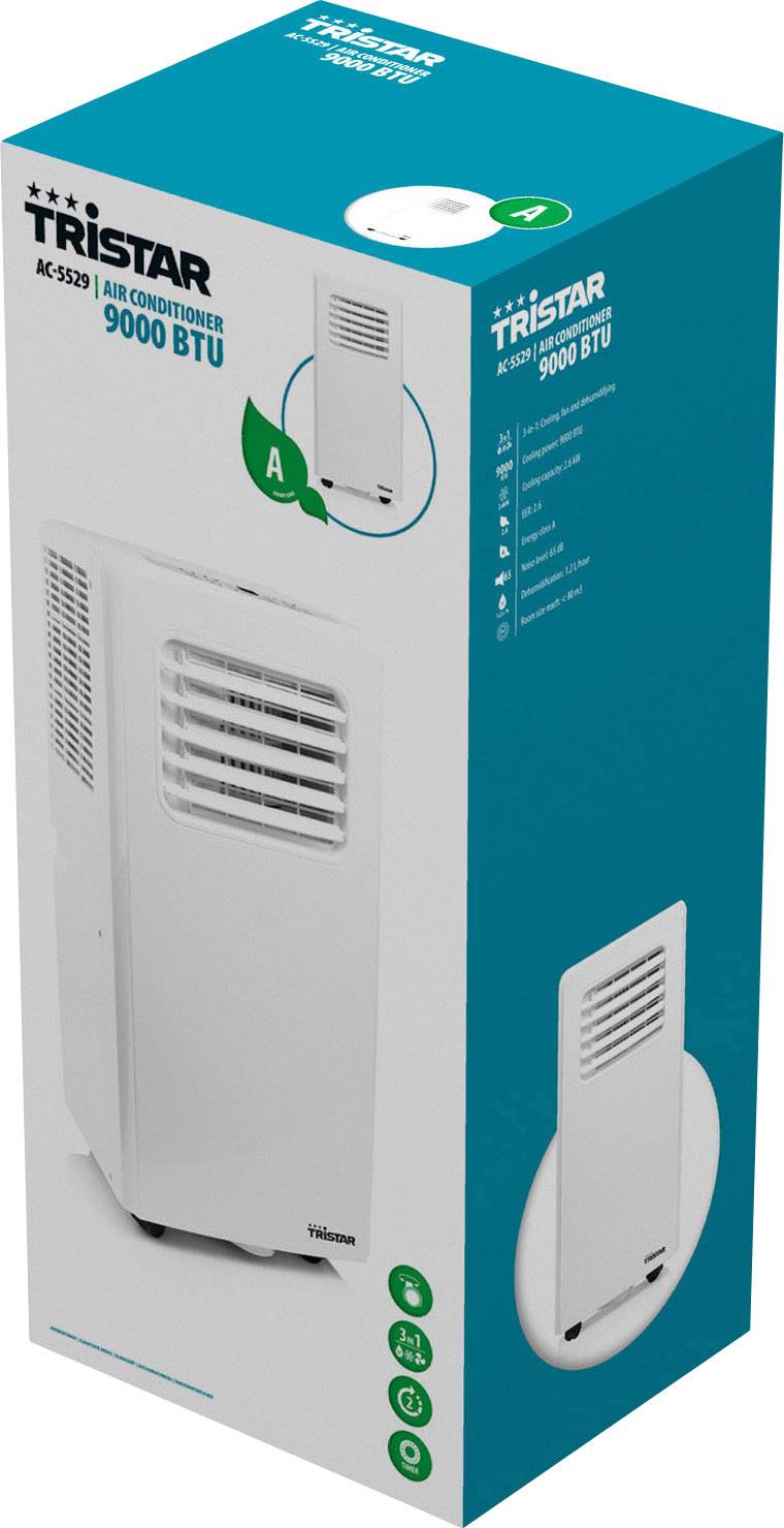 Tristar AC-5529 Monoblock-Klimagerät EEK: A (A+++ - D) 2630 W 80 m³ Weiß-12