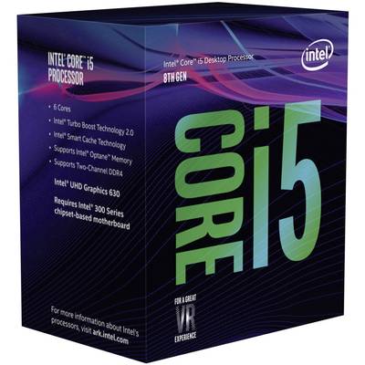Intel Core i5 8400 - 2.8 GHz - 6 Kerne - 6 Threads - 9 MB Cache-Speicher - LGA1151 Socket-0