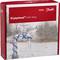 Verpackung von 'ECpipeheat™ mit plug' von Danfoss, zeigt eine umwickelte Rohrinstallation in verschneiter Landschaft im Hintergrund.