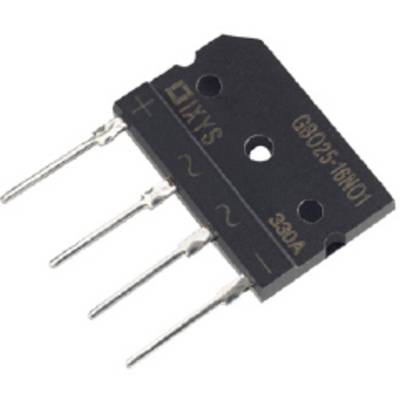 IXYS GBO25-16NO1 Brückengleichrichter SIP-4 1600 V 25 A Einphasig 