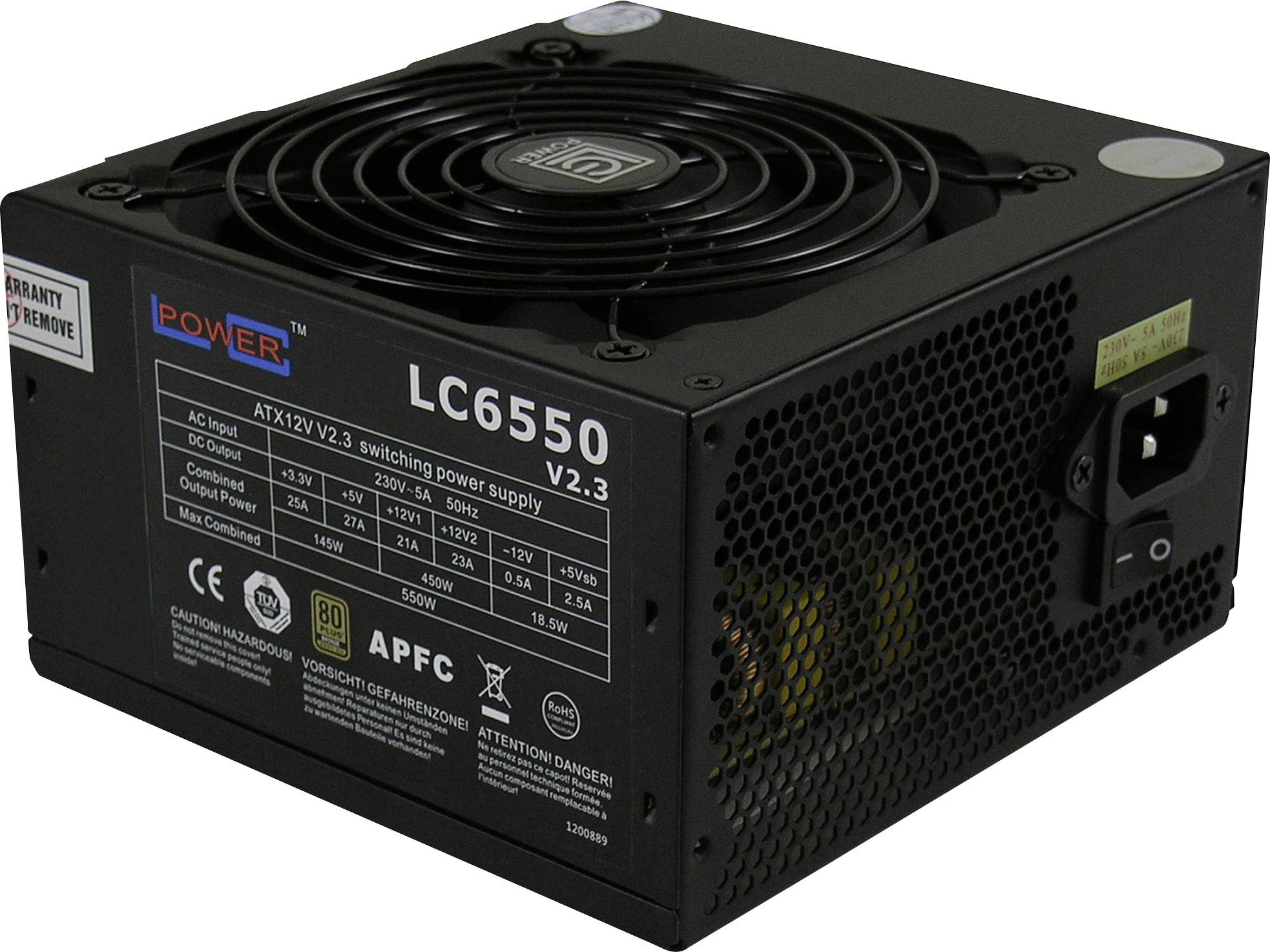 LC-POWER Super Silent LC6550 V2.3 550W 80+ Bronze >88% 12cm retail