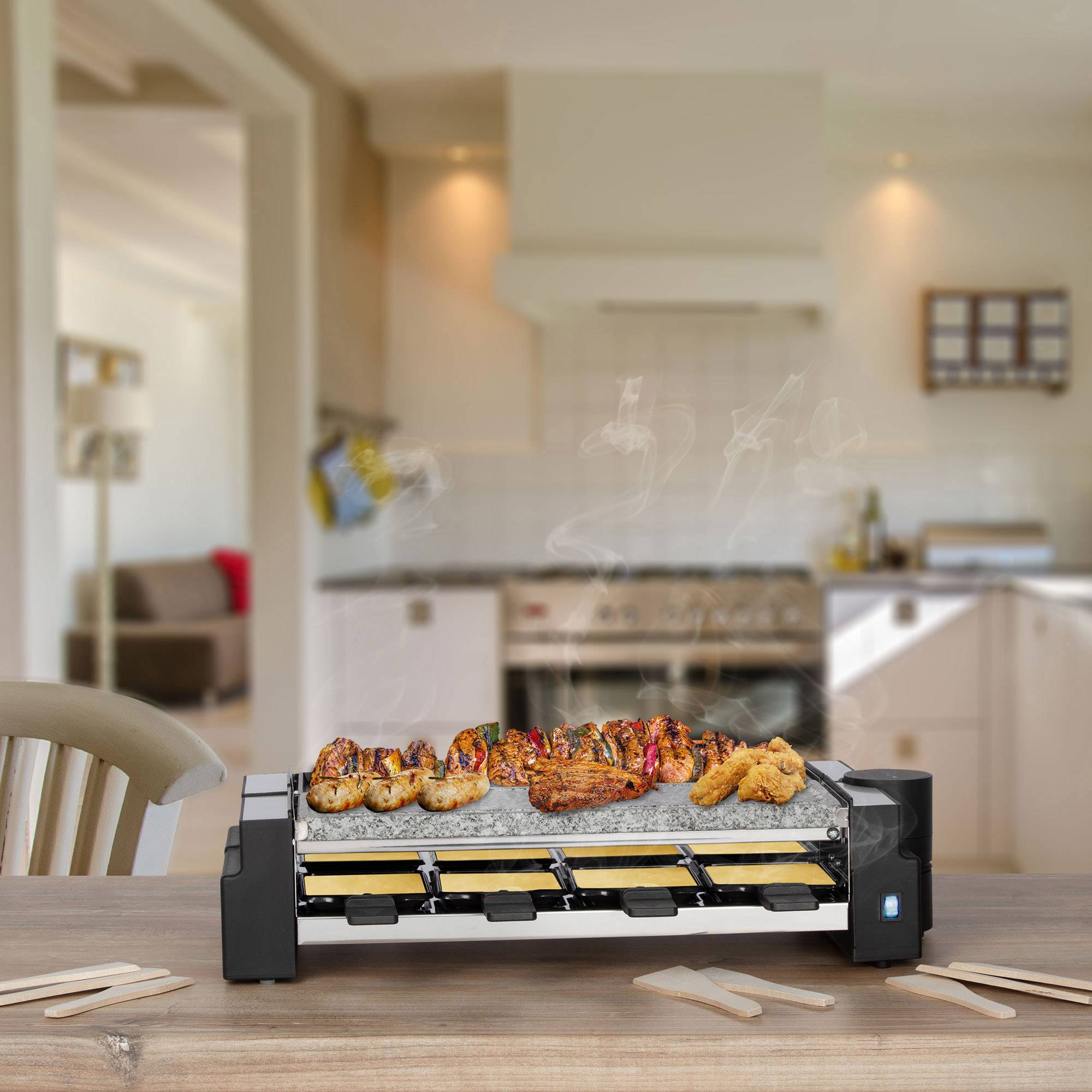 Bomann DA Raclette schwenkbar 8 Pfännchen CTC RG 3678 sw-12