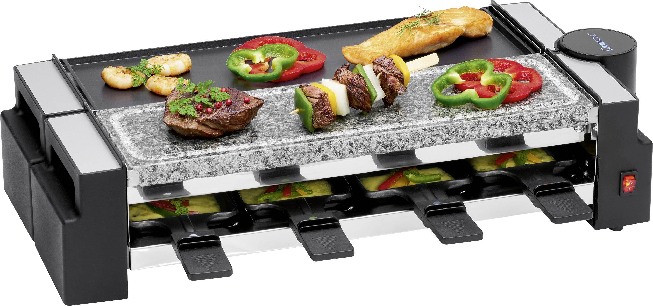 CLATRONIC RG 3678 4Person(en) 1200W Schwarz Raclettegrill (263815)