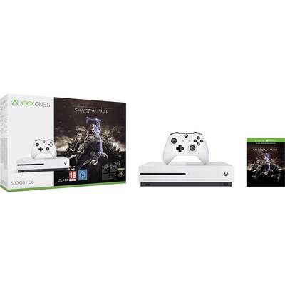 Microsoft Xbox One S 500 GB Weiß inkl. Middle-Earth