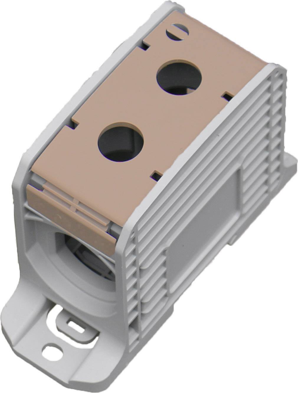 HoraeTec 106318 řadová svorkovnice PA šedobílá (RAL 7035), hnědá 1pólový 420 A, 340 A 600 V Typ vodiče = L