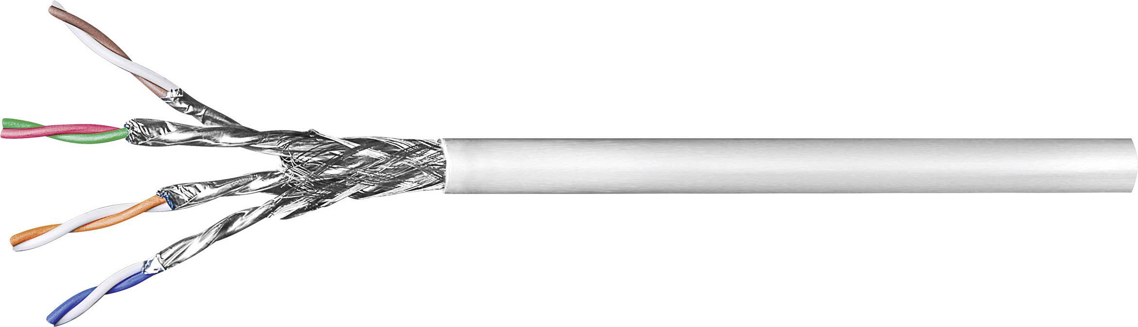 WENTRONIC Patchkabel CAT6 100m SOLID SFTP PMF Verlegekabel (93955)