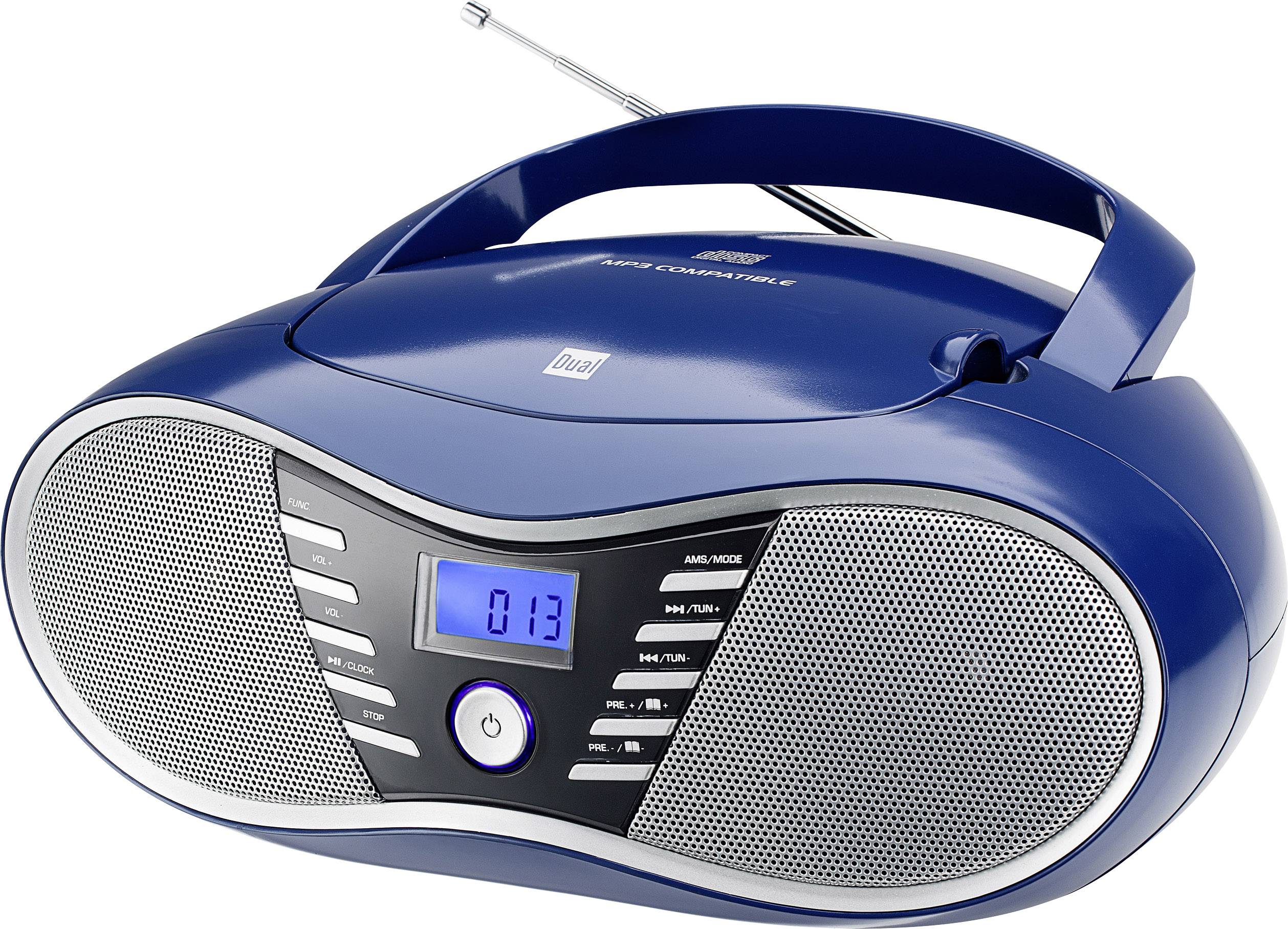 P 60 BT CD-Radio UKW AUX, Bluetooth®, USB Blau