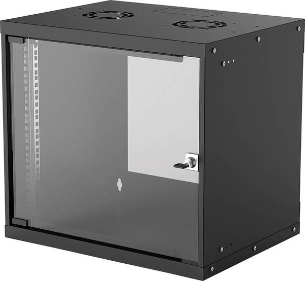 Intellinet Basic Line 9HE 19 Zoll Wandgehäuse (B x H x T) 540 x 487 x 400 mm 9 HE Schwarz (RAL 9005)