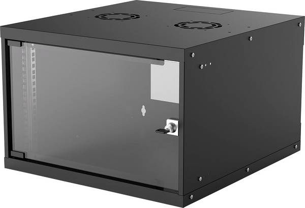 Intellinet Basic Line 6HE 19 Zoll Wandgehäuse (B x H x T) 540 x 353 x 560 mm 6 HE Schwarz (RAL 9005)