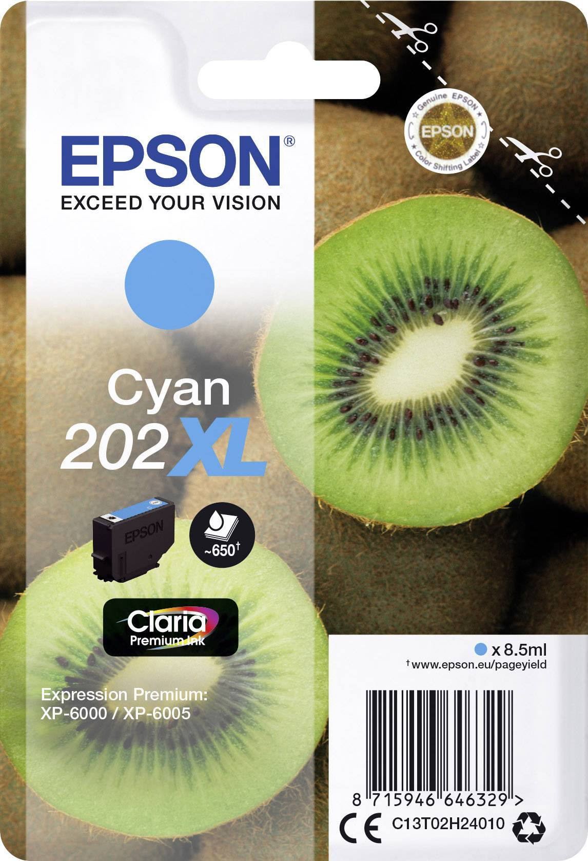 EPSON 202XL Cyan Tintenpatrone