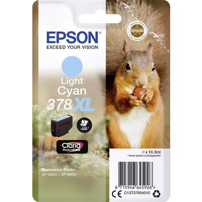 Epson Druckerpatrone T3795, 378XL Original  Light Cyan C13T37954010