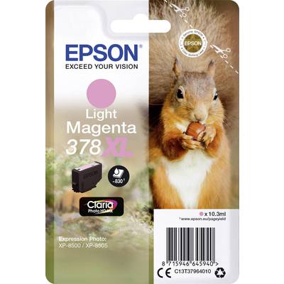 Epson Druckerpatrone T3796, 378XL Original  Light Magenta C13T37964010