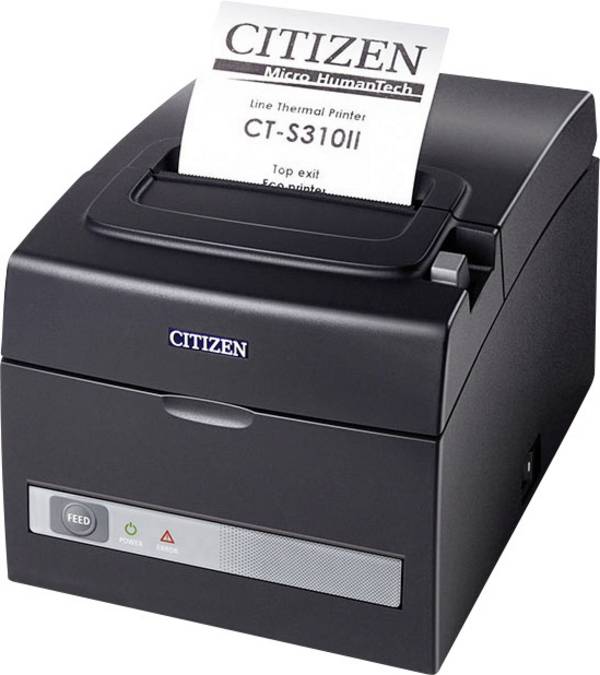 Citizen Office CT-S310II Bon-Drucker Thermodirekt 203 x 203 dpi Schwarz USB, RS-232, Cutter