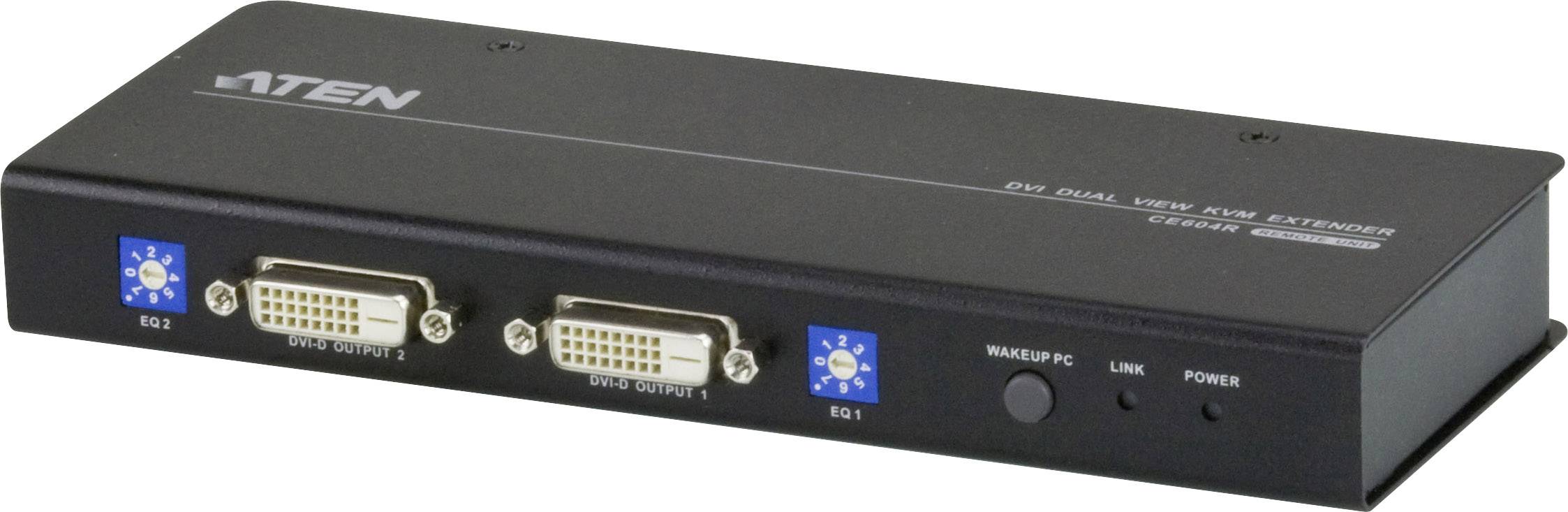 ATEN CE604 KVM Extender, 2x DVI, Audio, USB, RS232-4