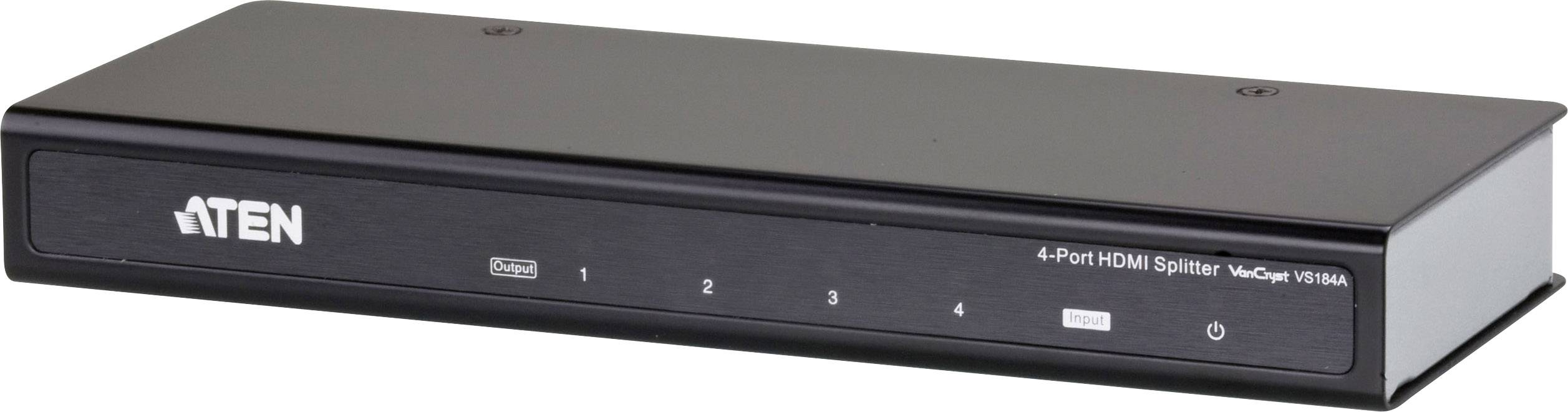 Aten Vs184a At G 4 Port Hdmi Splitter 4096 X 2160 Pixel Schwarz Kaufen