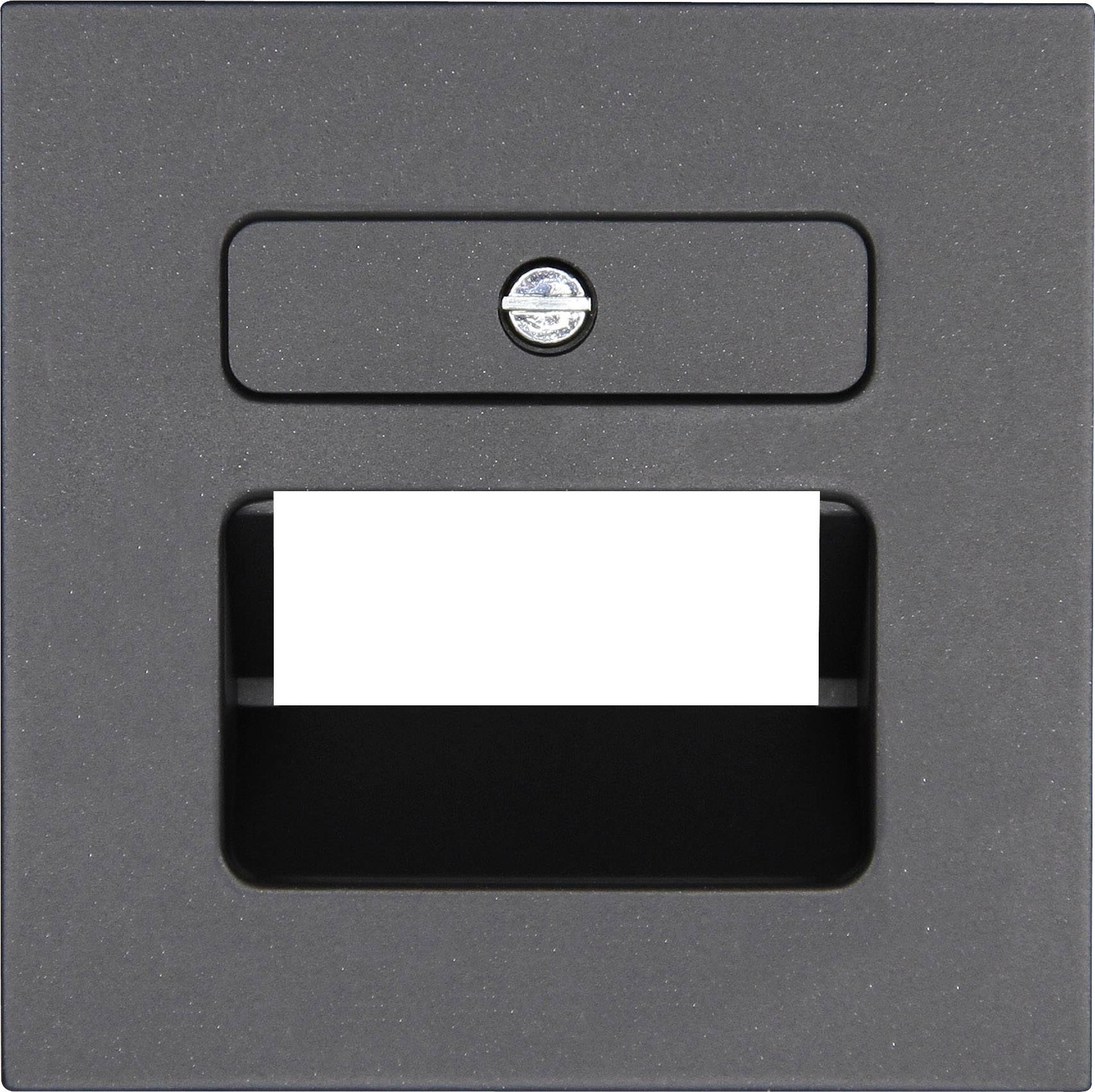 Kopp 1 Stück Abdeckung UAE-/IAE-/ISDN-Steckdose ATHENIS Anthrazit 371715181 1 St.-0