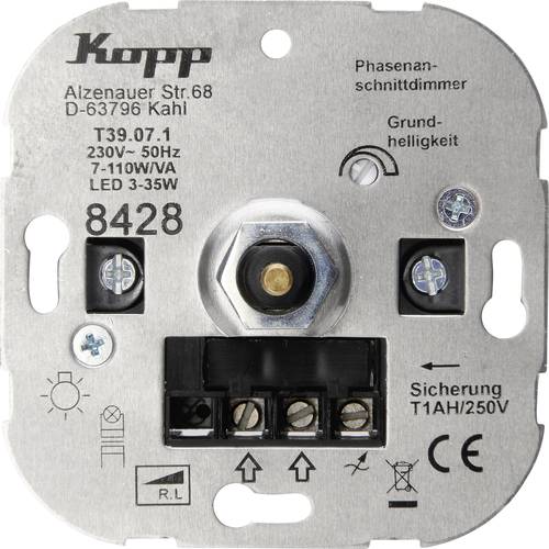 Kopp 1 Stück Einsatz Dimmer ATHENIS Aluminium 842800187 1 St.