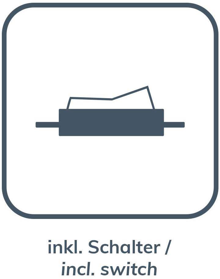 'Schalter-Symbol' mit der Beschriftung 'inkl. Schalter / incl. switch'.