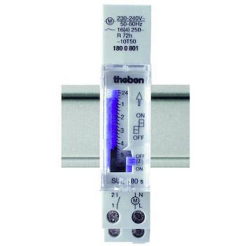 Theben 1800001 Hutschienen-Zeitschaltuhr analog 230 V