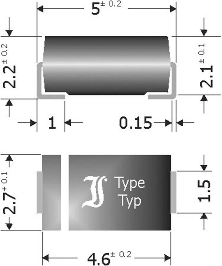 TRU COMPONENTS Schottky-Barriere-Gleichrichterdiode TC-SK34SMA DO-214AC 40 V 3 A