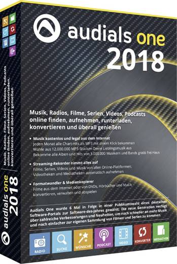 Audials One 2018 Vollversion, 1 Lizenz Windows Multimedia ...
