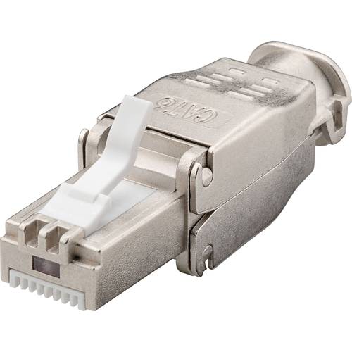 TRU COMPONENTS CAT 6a RJ45 Steckverbinder, werkzeugfrei 1610346 Stecker, gerade Polzahl Sensoren 8P8C 1 St.