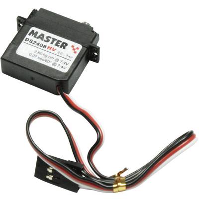 Master Mini-Servo DS240HV Digital-Servo Getriebe-Material: Metall Stecksystem: JR