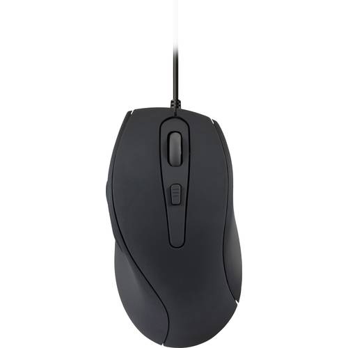 SpeedLink Axon Silent Ergonomische Maus USB Optisch Schwarz 5 Tasten 2400 dpi Ergonomisch